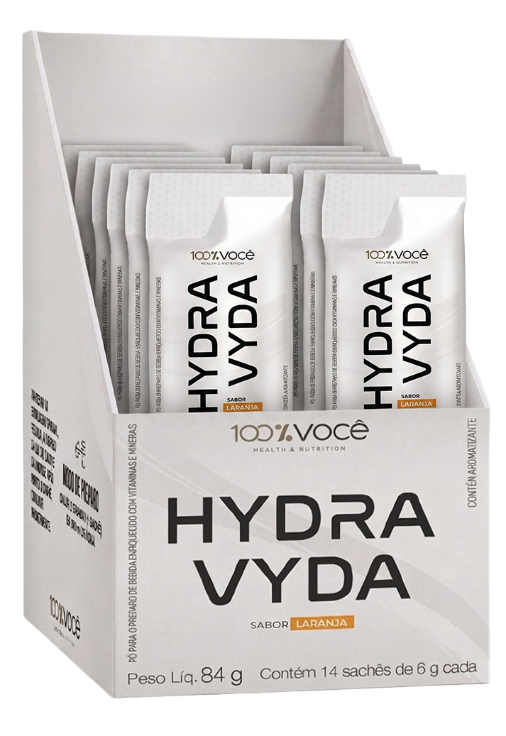HYDRA VYDA LARANJA - DISPLAY COM 14 SACHÊS DE 6G